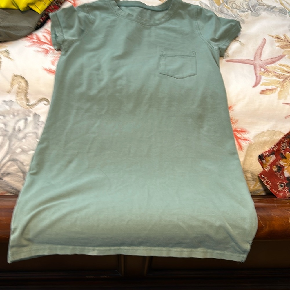 Army green t shirt dress